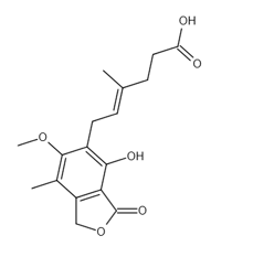 Mycophenolic acid霉酚酸(麦可酚酸 麦考酚酸)抗生素/IMPDH抑制剂 |CAS 24280-93-1