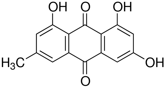 Emodin(大黄素/朱砂莲甲素/Frangula emodin) Ser/Thr激酶抗癌剂 CKII/CK2抑制剂|CAS 518-82-1