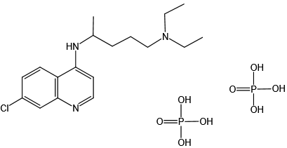 Chloroquine diphosphate氯喹磷酸盐 抗疟疾药/抗新型冠状病毒活性|CAS 50-63-5