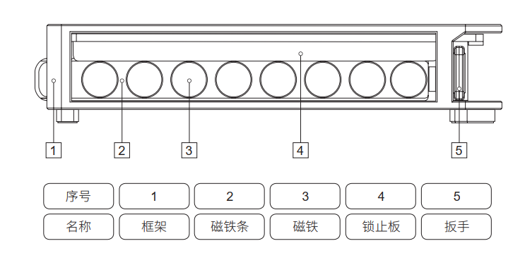 2 mL金属磁力架 磁珠法核酸分离纯化金属磁力架 高通量测序建库实验用金属磁力架